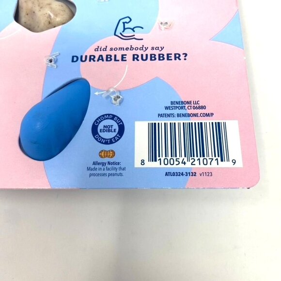 Benebone Rubber and Nylon Puppy Dog Chew Toy Small Bacon Flavored Made In USA - Picture 4 of 6